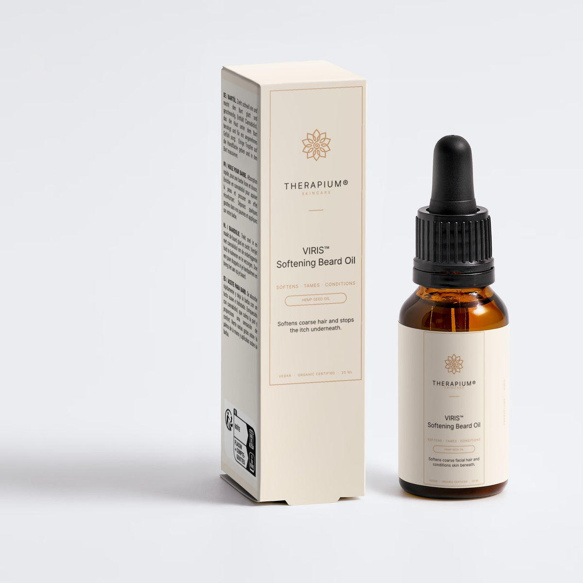 Therapium VIRIS™ Softening Beard Oil, studio photo