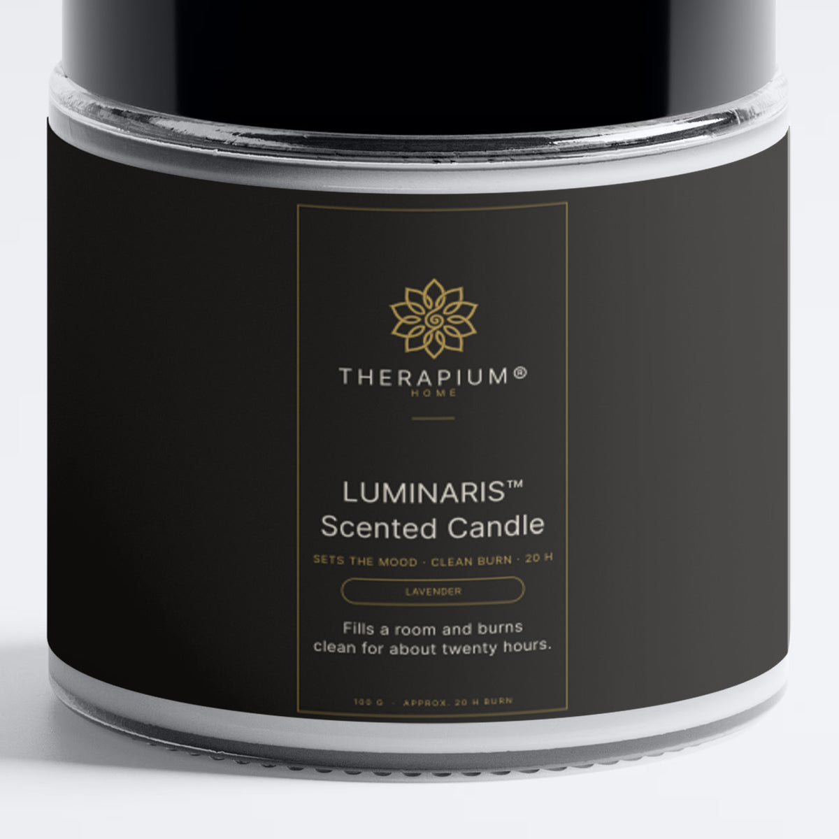 Therapium LUMINARIS™ Scented Candle — Lavender, front label