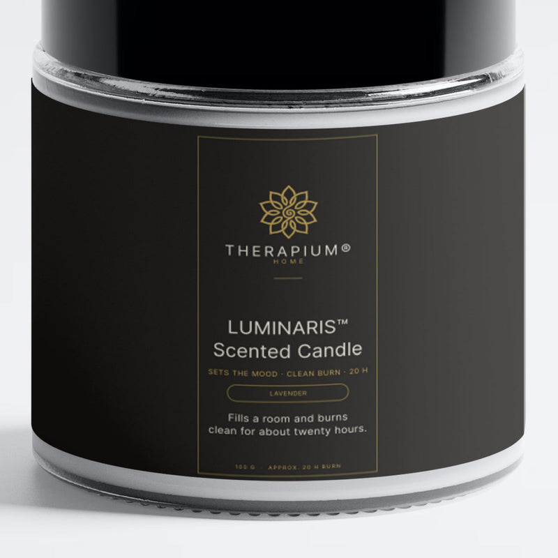 The front label of the LUMINARIS™ candle jar
