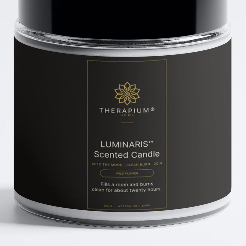 The front label of the LUMINARIS™ candle jar