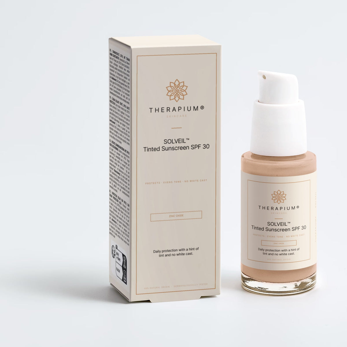 Therapium SOLVEIL™ Tinted Sunscreen SPF 30, studio photo