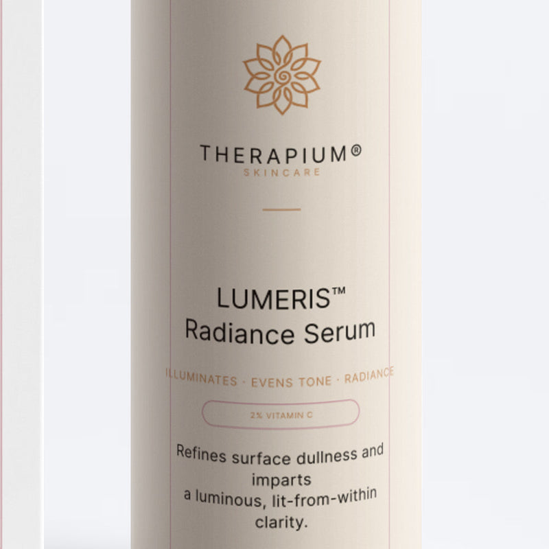 The front label of the LUMERIS™ bottle