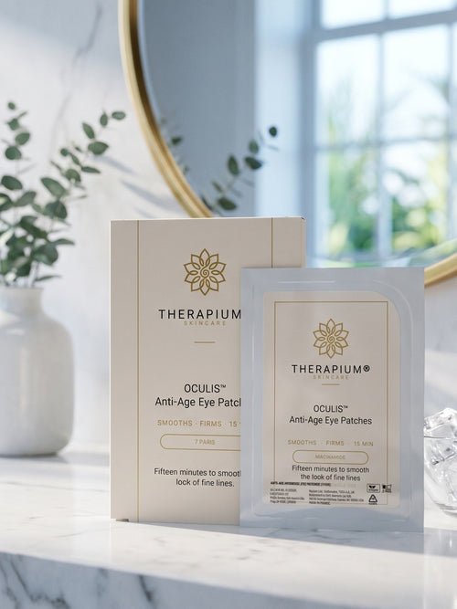 Therapium OCULIS™ Anti-Age Eye Patches, styled scene