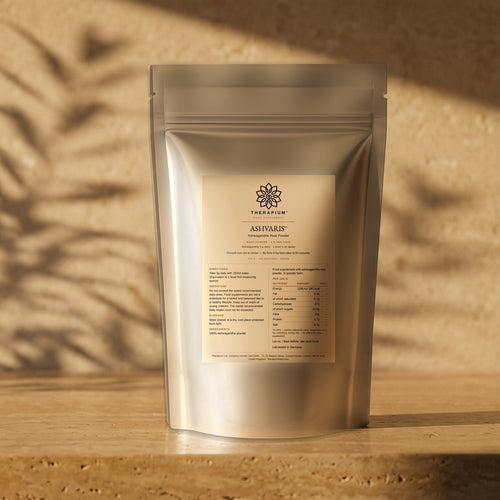 Therapium ASHVARIS™ Ashwagandha Root Powder — 500 g, styled scene