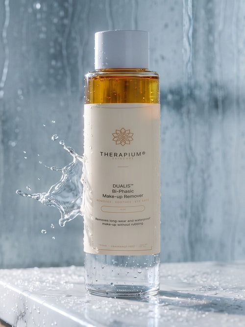 Therapium DUALIS™ Bi-Phasic Make-up Remover, styled scene