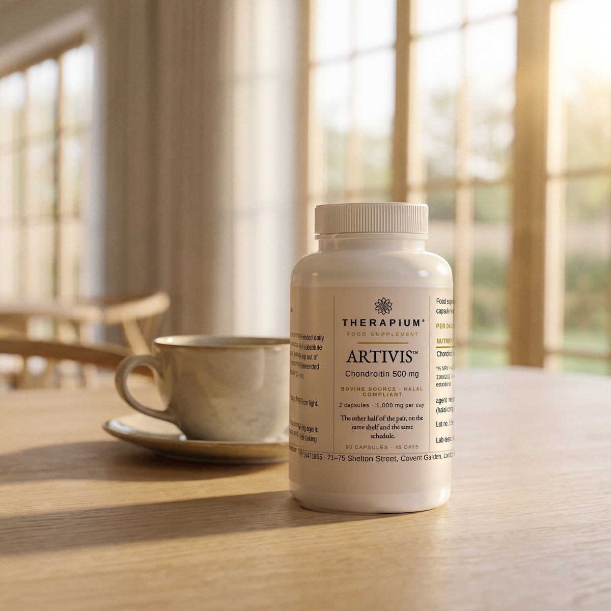 Therapium ARTIVIS™ Chondroitin 500 mg — 90 capsules, styled scene