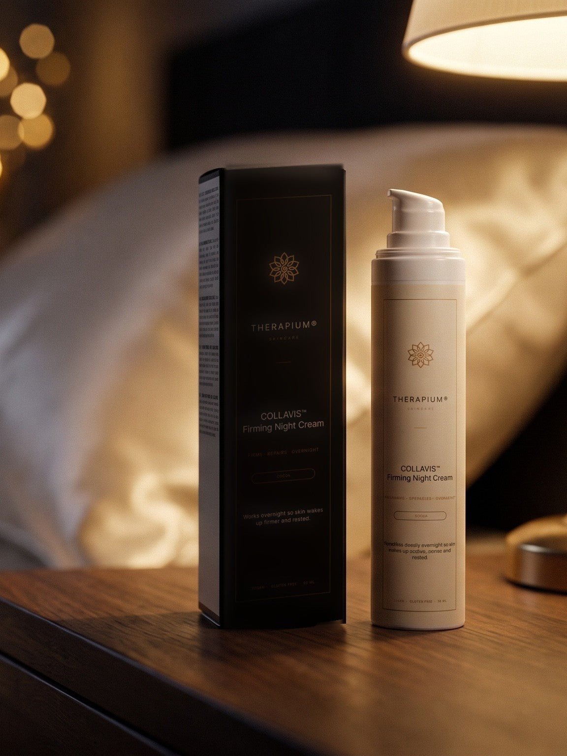 Therapium COLLAVIS™ Firming Night Cream, styled scene