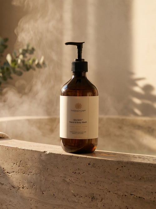 Therapium BALNEA™ Hand & Body Wash — Grapefruit, styled scene