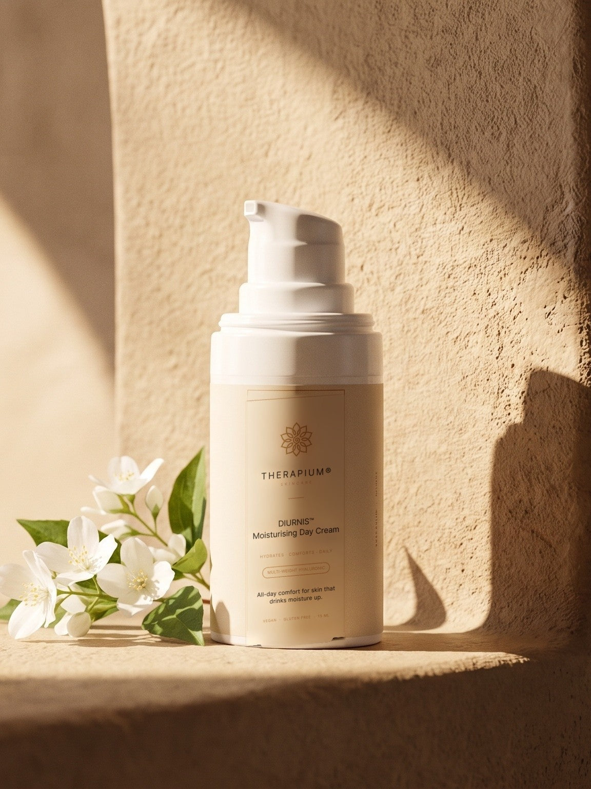 Therapium DIURNIS™ Moisturising Day Cream, styled scene