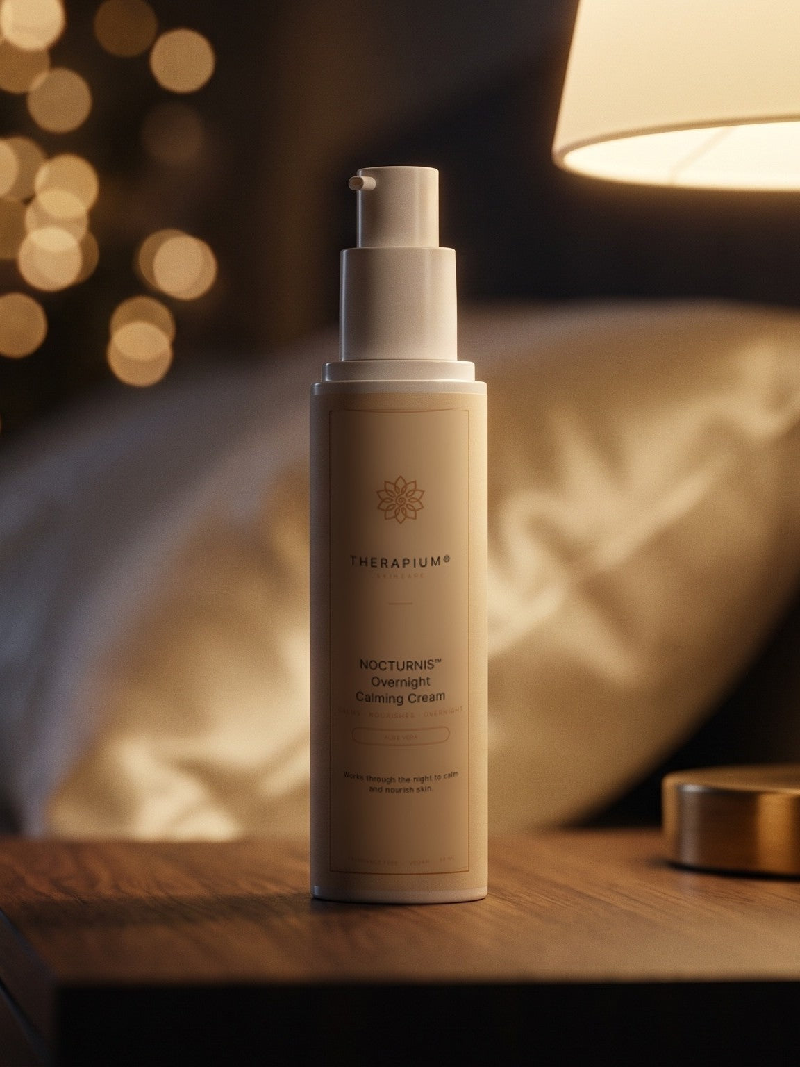 Therapium NOCTURNIS™ Overnight Calming Cream, styled scene